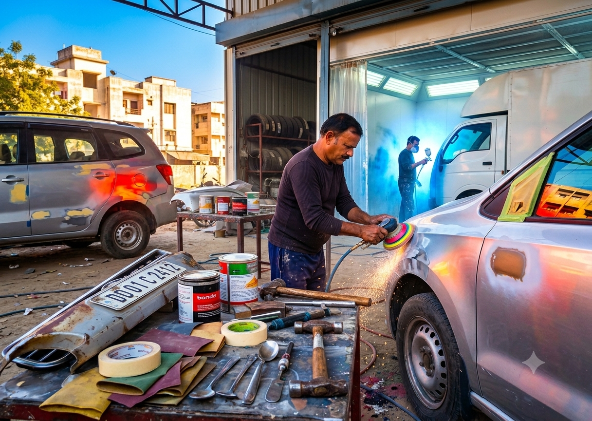 Car & Commercial Vehicle Denting, Painting & Polishing